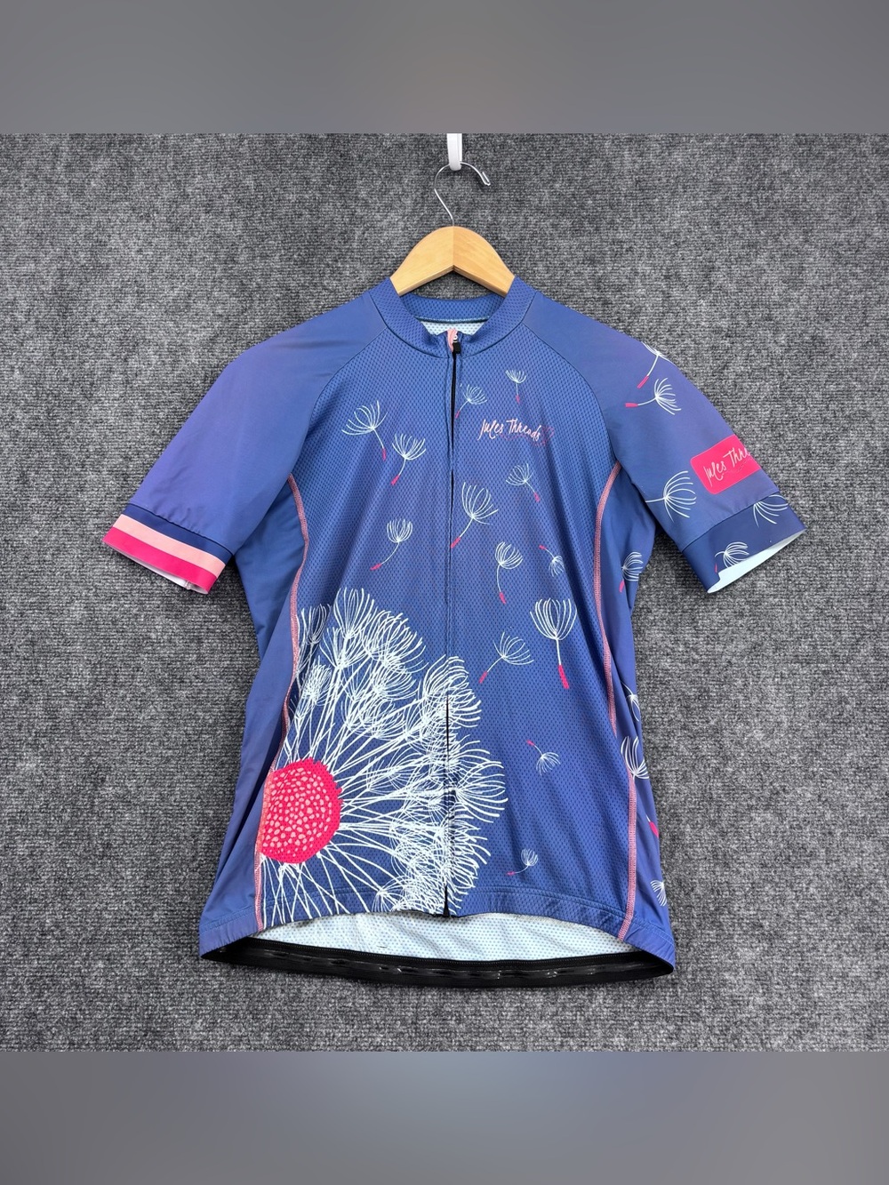 Jules Threads Daydream Short Sleeve Full Zip Activewear Cycling Shirt Women’s XL